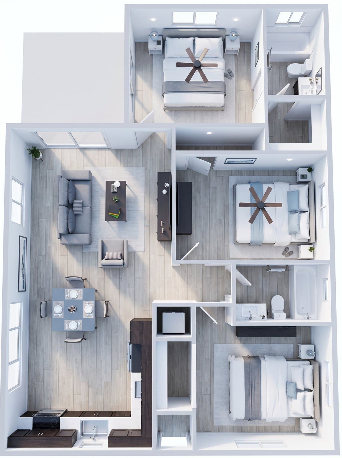 The Oasis 3D floor plan