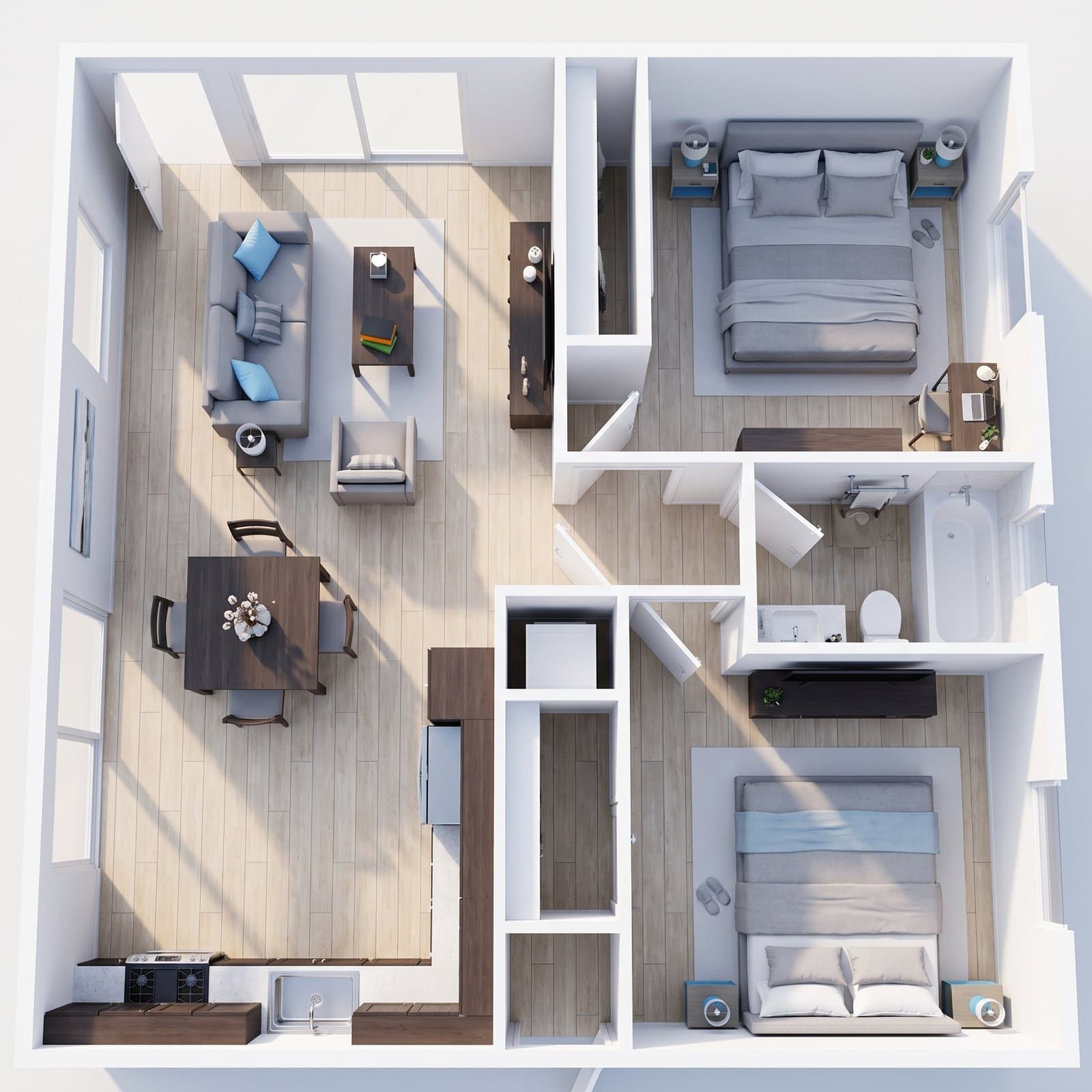 The Saguaro 3D floor plan